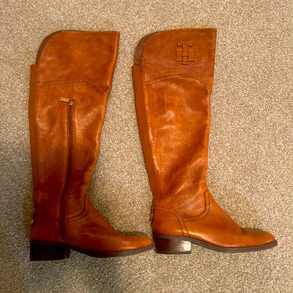 Tommy Hilfiger brown riding boots